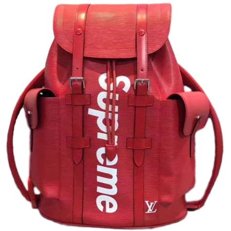 sac a dos supreme louis vuitton rouge|Louis Vuitton supreme.